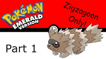 Pokemon Emerald with Only Zigzagoon(Part 1) - Pokemon Challenges