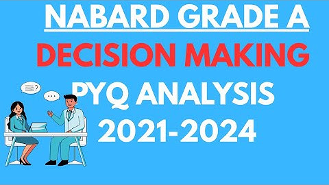 NABARD Grade A Decision Making (DM) PYQ Analysis 2021-2024 | #nabardgradea #nabard_clarity