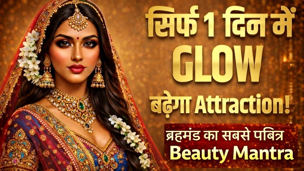 सिर्फ 1 दिन में GLOW - बढ़ेगा Attraction| सबसे पवित्र  Radha Beauty Mantra| ✨ॐ राधा वृन्दावनेश्वरी