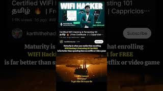 🚨 FREE Certified  Pentesting & wifi hacking course தமிழ் with FREE Certificate! 🔥