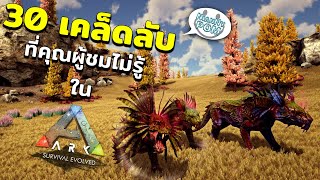 30 เทคนิคที่คุณผู้ชมอาจจะยังไม่รู้ ARK Survival Evolved