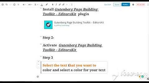 How to change selected  text color in block editor by Gutenberg in WordPress.
