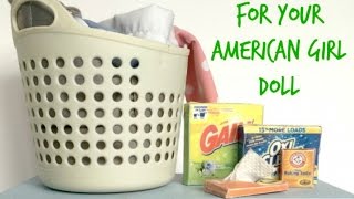 Learn how to make American Girl Doll Laundry Detergent. This doll craft is fun and easy to make. Our Doll Laundry Detergent is one 
