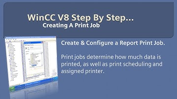 WinCC v8.0 Step By Step 21: Create Print Job In WinCC Explorer 🖨️ #winccguru