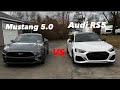 Is a mustang 5.0 faster then an RS5…