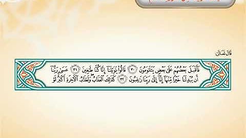 الآيات الكريمة (30-40) من سورة القلم