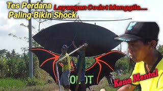 Black Bat Kites - Gapangan Kite Indonesia Made By Bamboo 3 Meters