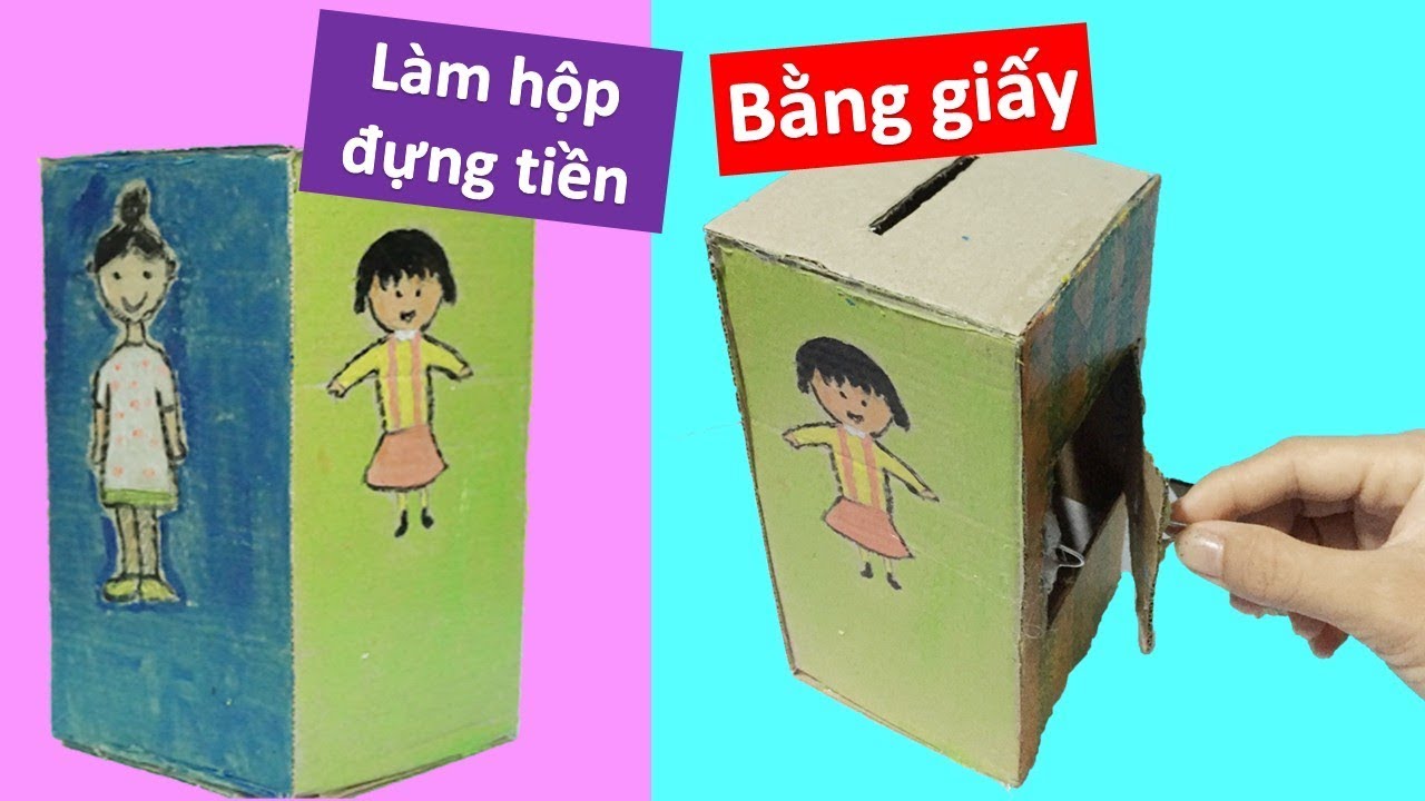 Hướng dẫn cách làm hộp đựng tiền độc đáo mà siêu đơn giản