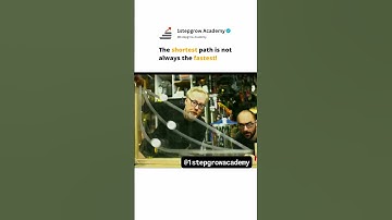 Shortest path isn’t always the fastest! 🚀 | @1stepGrow_Academy #science #edtech