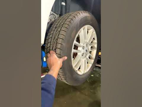 Rear Tire wobbles on highway| Customer towed car in. #carshorts #