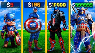 Upgrading $1 Captain America to $1,000,000,000 Captain America in GTA 5 !
