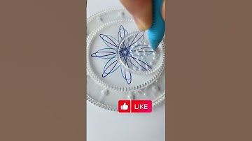 🤔🤔What does this pattern resemble?🤔 Magic Ruler Small ruler, big wisdom #spirograph #art #relaxing