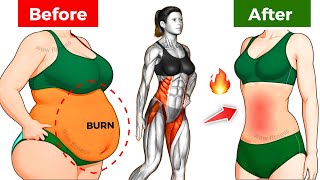➜ Get Rid of HANGING BELLY FAT ➜ Do These Standing Exercises Every Night to Burn Fat