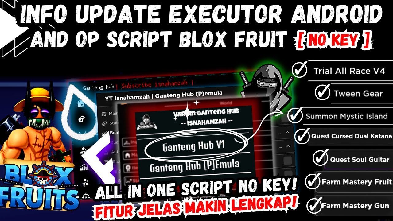 UPDATE ] BLOX FRUIT SCRIPT NO KEY, RACE V4