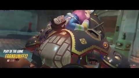 Overwatch - DVa Ult Airburst Ult spawn trap on Kings Row