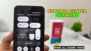 Redmi 15 | cara ubah Kontrol center 4 togle hyper os 3
