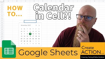 Add a clickable CALENDAR in cells in Google Sheets!!
