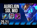 AURELION SOL vs AKALI (MID) | 11/3/16 | EUW Master | 25.21
