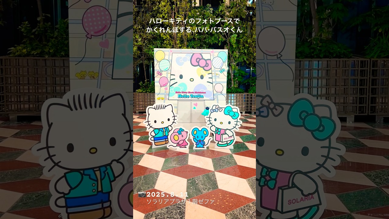 キティちゃんとかくれんぼする、ババ・バスオくん🐣🎀ハロー