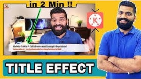 How to add scrolling text in video like technical guruji