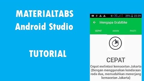 Android: working with material tabs Layout