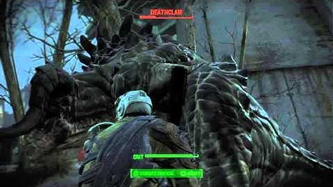 Fallout 4 - 90% VATS Reduction Melee Vs Deathclaw - Survival