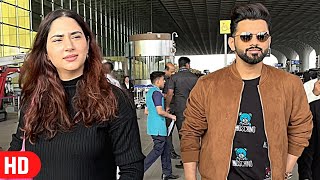 Disha Parmar and Rahul Vaidya Spotted Together at Airport