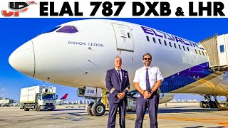 EL AL Boeing 787 Cockpit to Dubai & London