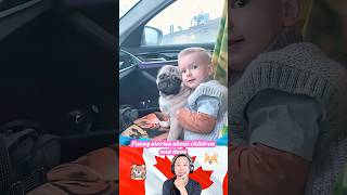 Funny stories about children and dogs❤️  #dog #love #baby #funny #shorts #cute #foryou