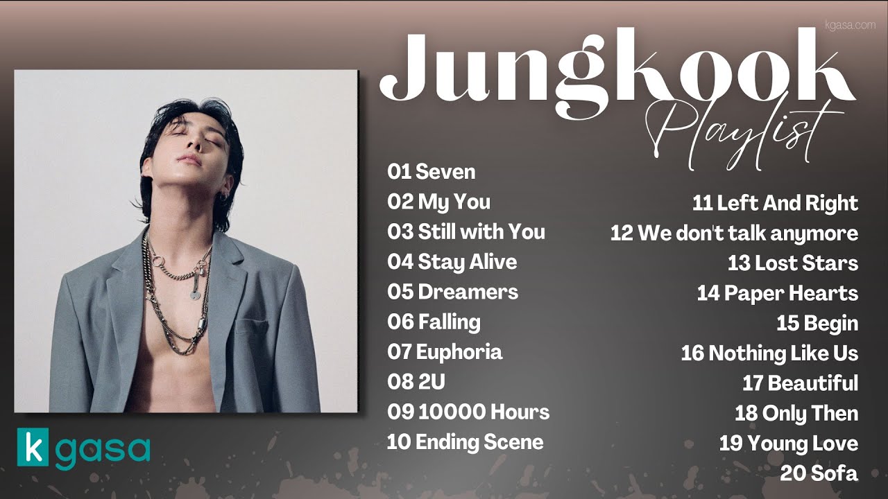Jungkook  of BTS Playlist solo and cover 2023 Updated