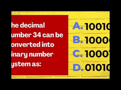 How to convert decimal number into binary number? | General Math - YouTube