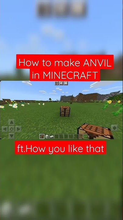 How to make ANVIL in MINECRAFT #shorts - YouTube