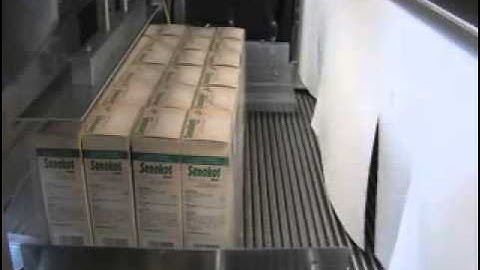 Pharmaceutical Shrink Bundling Machine Running Cartons