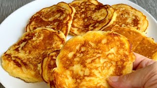 Juicy apple pancakes in just minutes! Simple and delicious breakfast\/dessert recipe