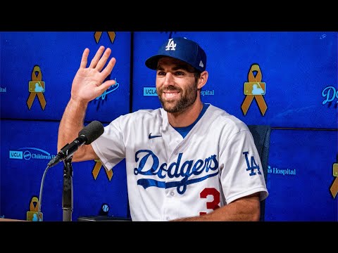 Chris Taylor represents Dodgers in Q&A for Childhood Cancer Awareness Month