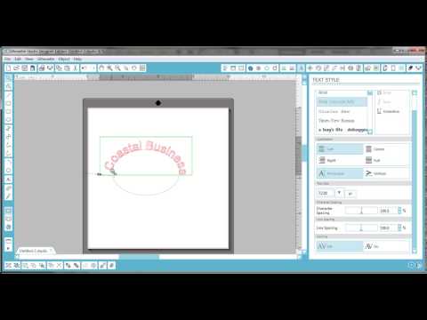 Comment Arc Texte dans Silhouette Studio
