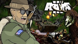 Australians Fight WW2 Experiments In The Jungle - Arma 3