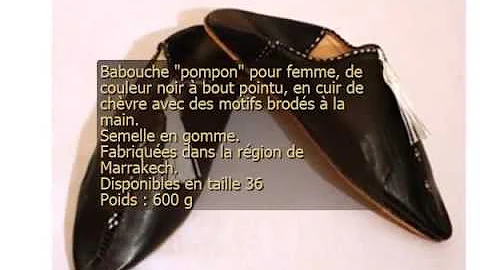BABOUCHE MAROCAINE EN CUIR