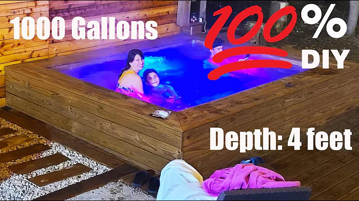 Family builds a DIY in-ground Hot Tub/Spa! (4 foot deep, 1000 gallons, fits 10)