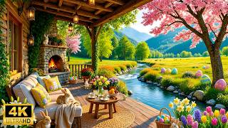 평화로운 봄 아침 분위기🌺부활절 분위기🐰따뜻한 벽난로와 새소리가 어우러진 잔잔한 피아노 음악 screenshot 1
