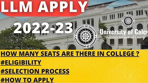 LLM Apply 2022-23 || Calcutta University 🎉How to Apply Online for LLM..