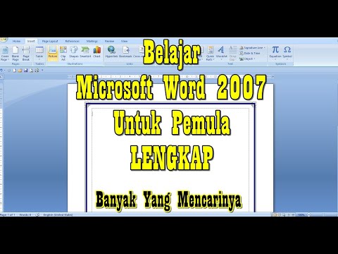 vidio tutorial cara belajar microsoft word 2007 untuk pemula lengkap