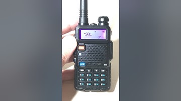 BAOFENG UV-5R | How to adjust squelch level