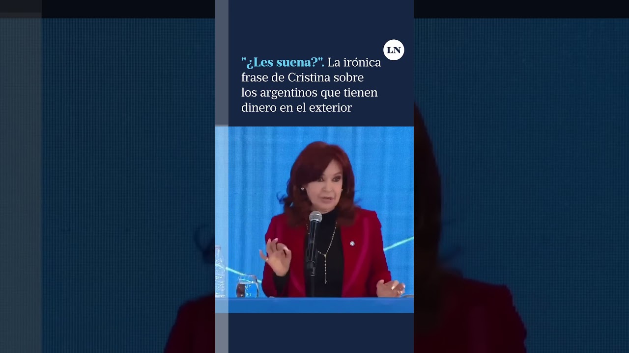 ⁣Cristina Kirchner habló sobre los argentinos que tienen dinero en el exterior: