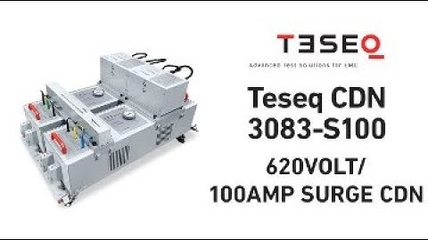 Teseq CDN 3083-S100 - 100 Amp Surge CDN Video Guide