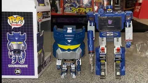 Transformers funko pop 26 Soundwave unboxing review and G1 complete collection comparison vinyl box