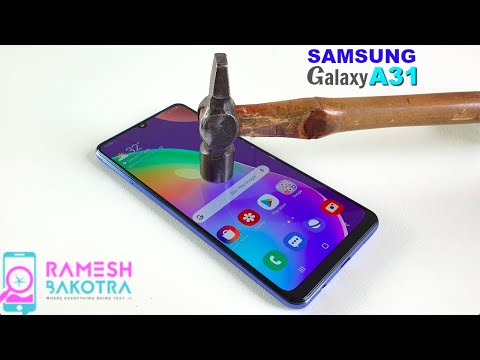 Samsung Galaxy A31 Screen Scratch Test