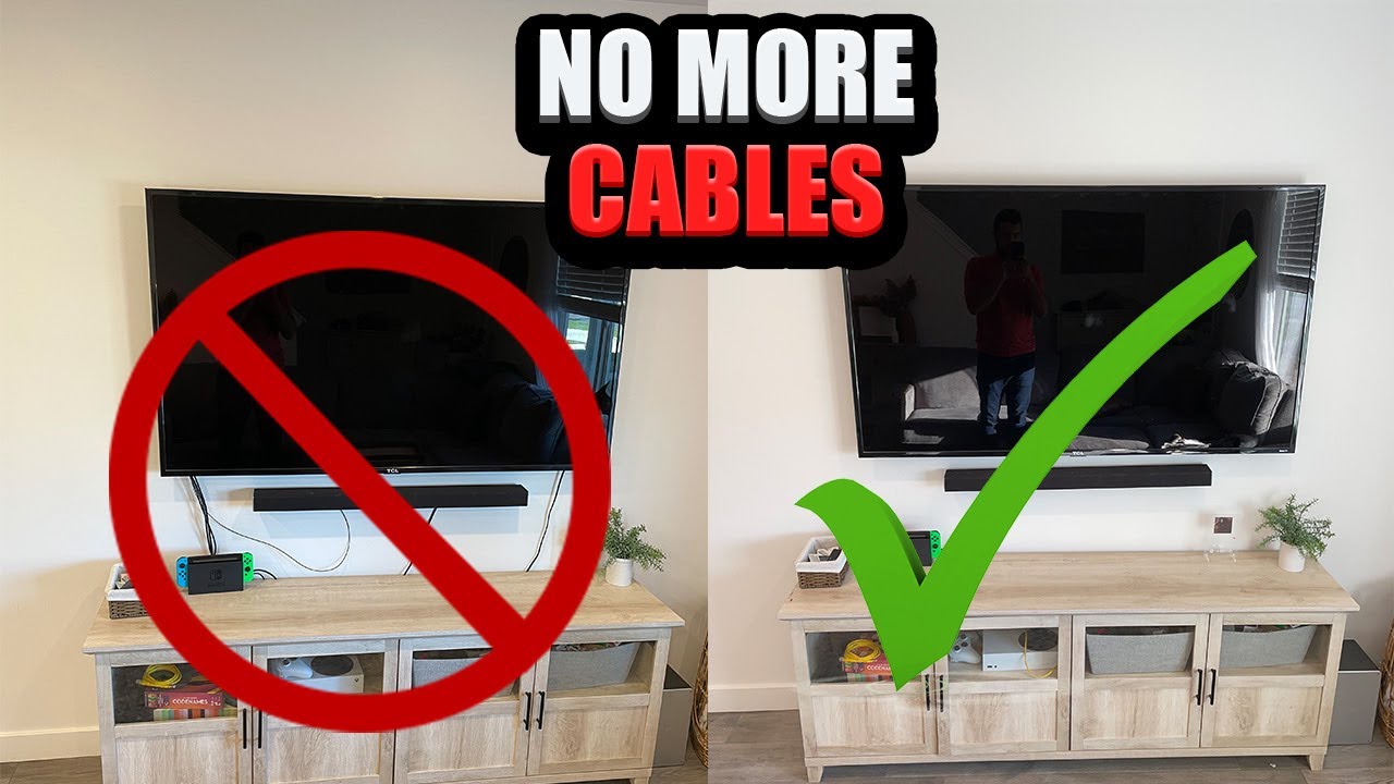 Wall Mounted TV with Hidden Wires Tutorial