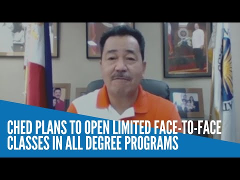 ChEd plans to open limited face-to-face classes in all degree programs