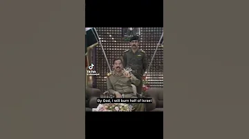 By God I Will Burn Half Of Israel Historical Words Saddam Hussan Shorts 